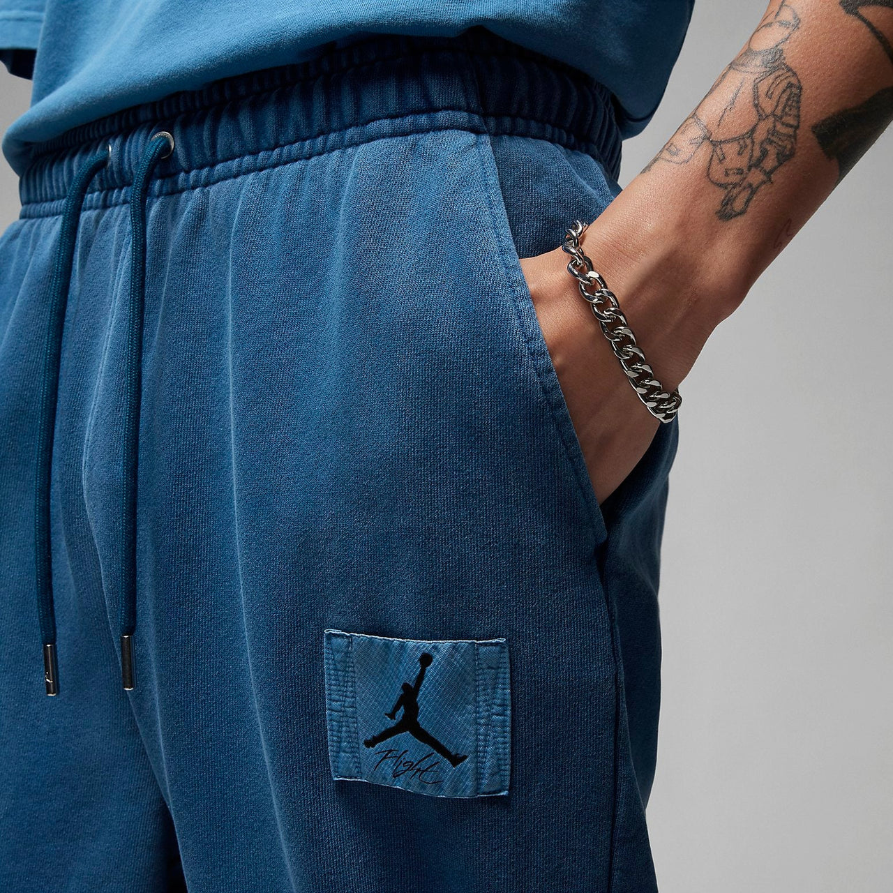 Air Jordan Essentials Fleece Washed Pants 'Blue' FB7299-427