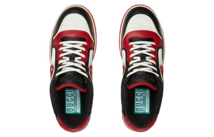 Gucci Mac80 Sneaker with Interlocking G embroidery 'Black Red' 762611-AACNW-1051