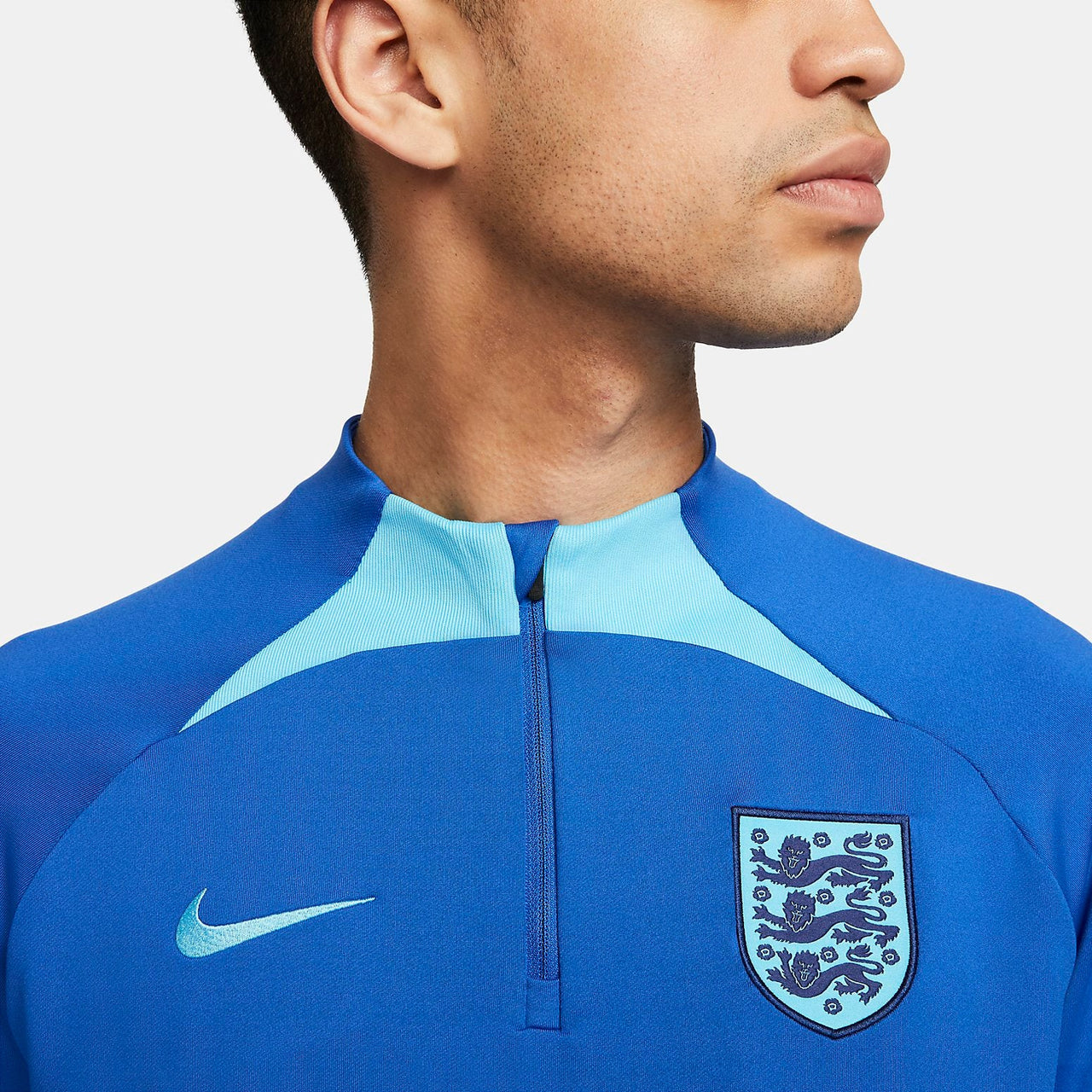 Nike England Dri-Fit Strike 1/4 Zip L/S Drill Top 'Royal Blue' DH6454-480