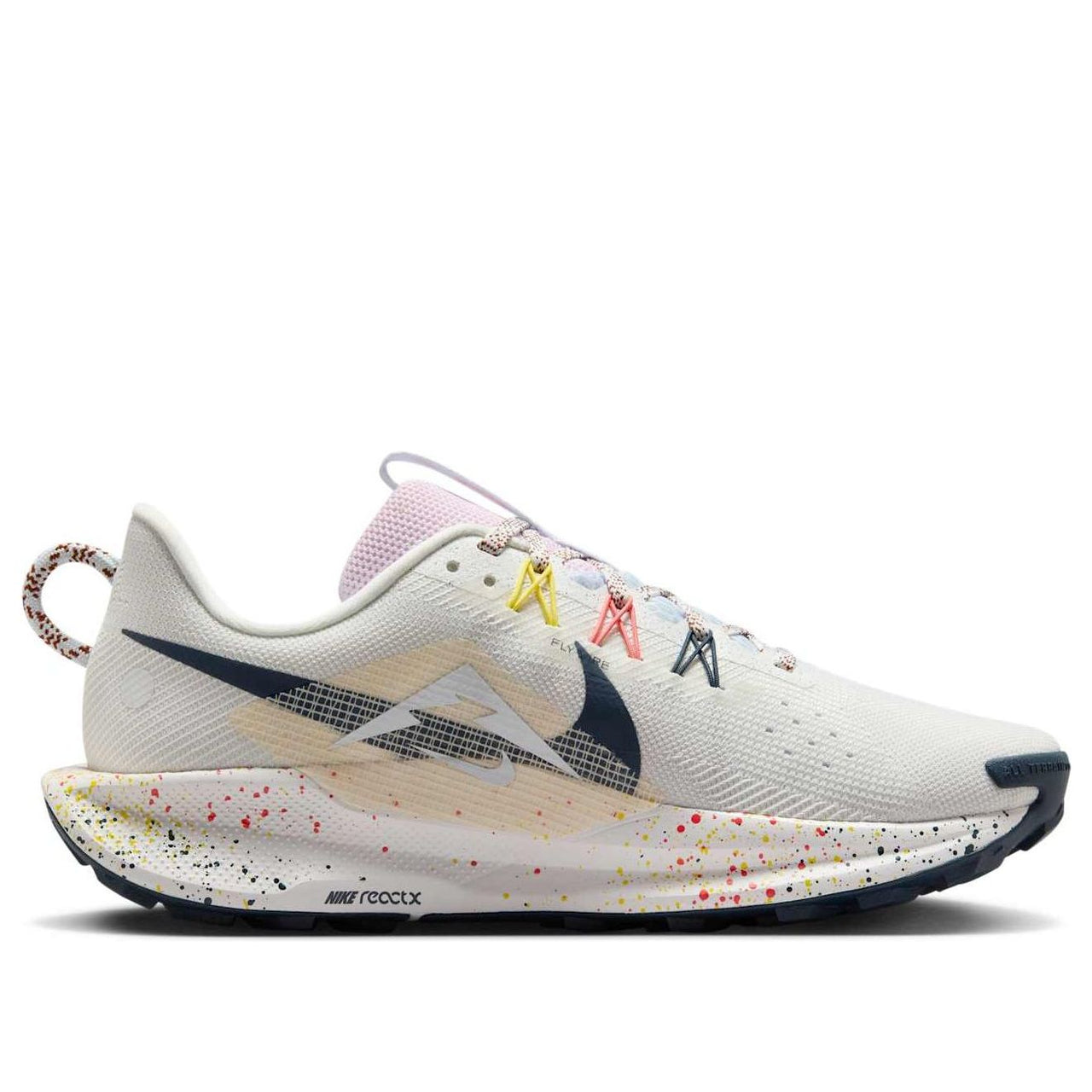 (WMNS) Nike React Pegasus Trail 5 'Summit White Football Grey Pink Foam Armory Navy' DV3865-102