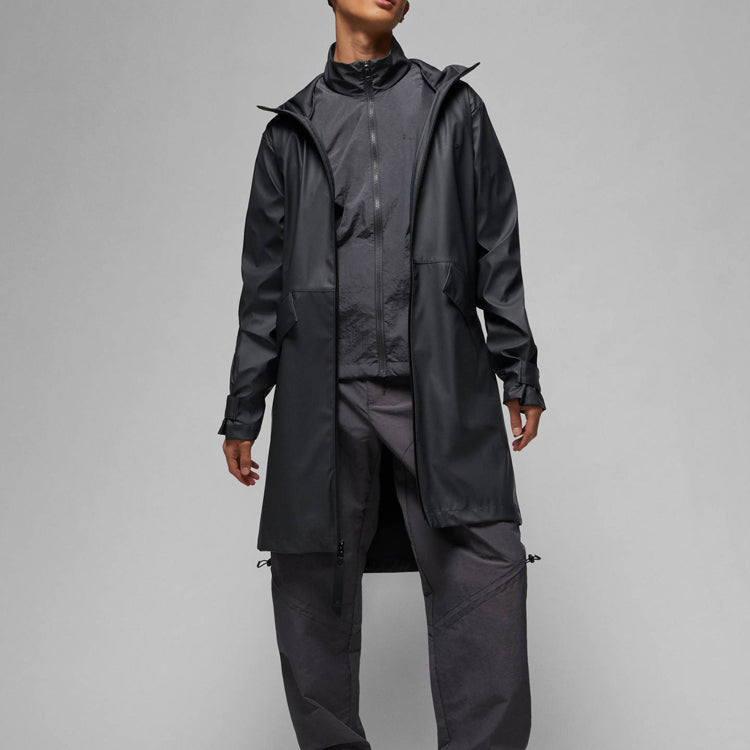 Air Jordan Water-Repellent Windbreaker Coat 'Black' DV7692-022