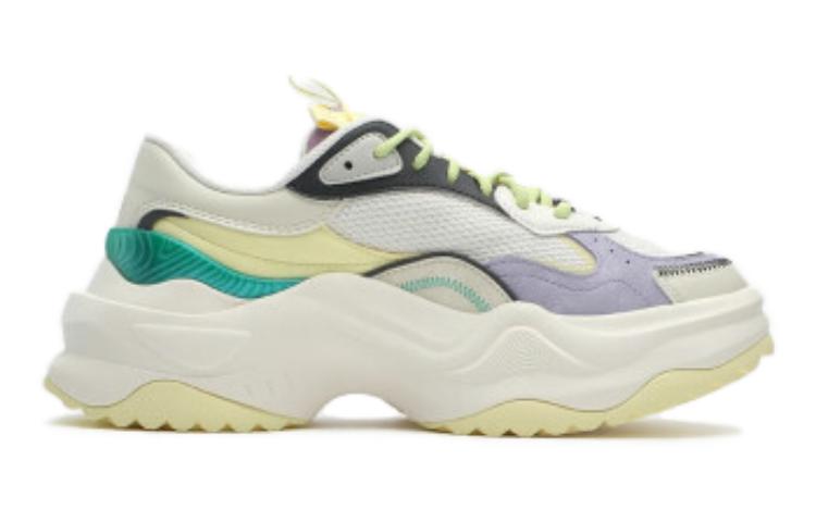 (WMNS) FILA FUSION Bianco II Sneakers 'White Lilac Green' T12W331301FSP