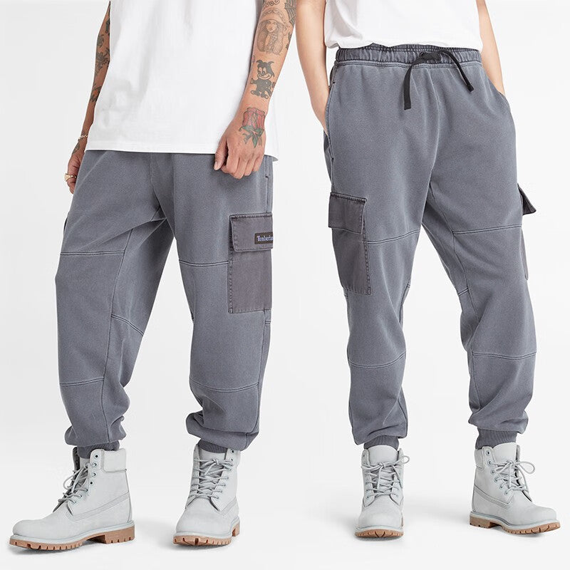 Timberland Mixed Media Garment Dye Sweatpants 'Grey' A6JT5-001
