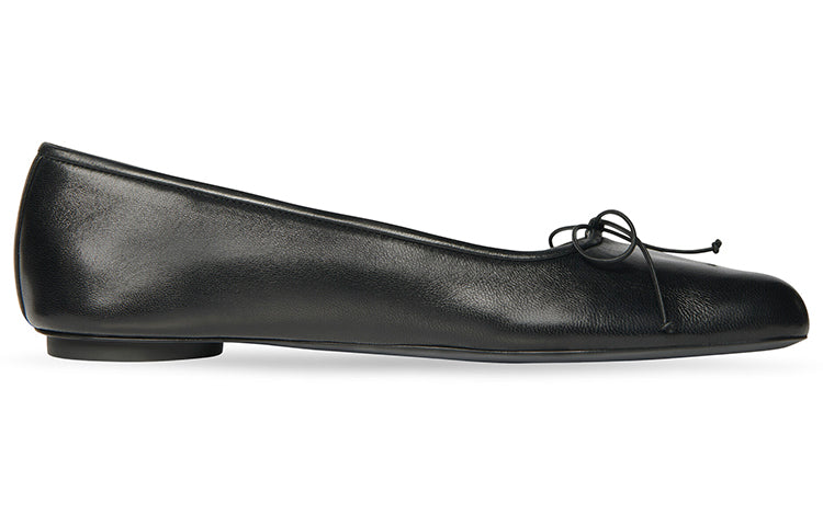(WMNS) Balenciaga Anatomic Ballerina Shoes 'Black Shiny Soft Sheepskin' 714260WBCW01000