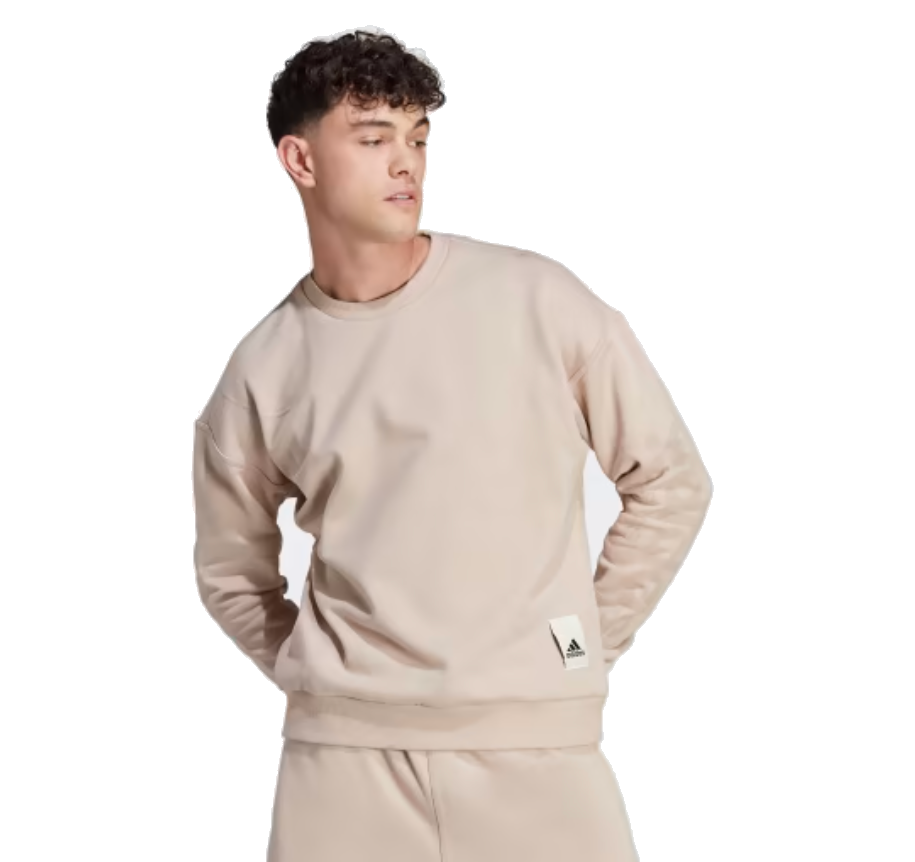 adidas Lounge Fleece Sweatshirt Brown 'Wonder Taupe' IA9362