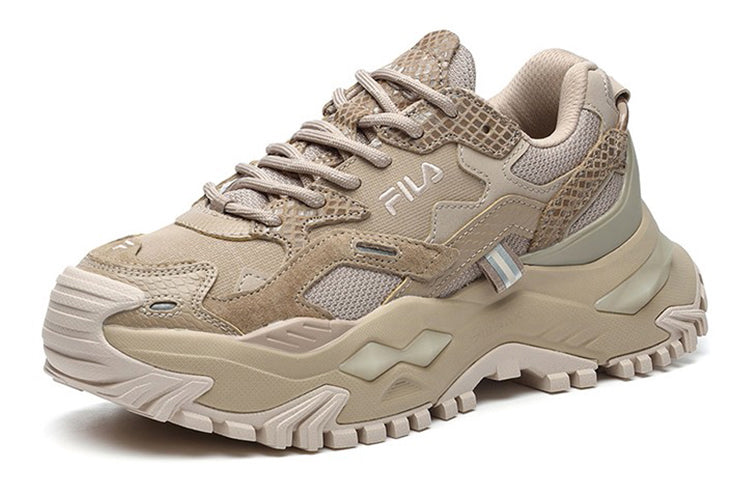 (WMNS) FILA FUSION Bianco Sneakers 'Brown' T12W145225FLT