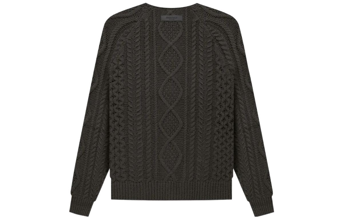 Fear of God Essentials FW22 Cable Knit 'Off Black' FOG-FW22-177