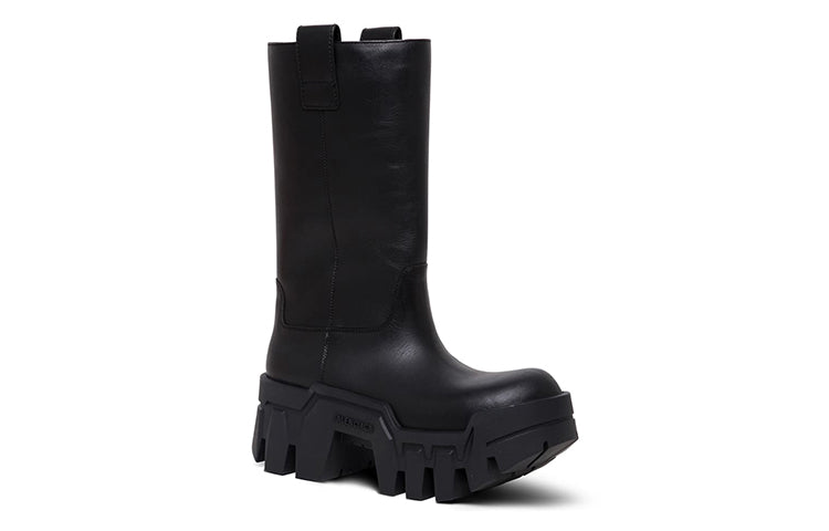 (WMNS) Balenciaga Bulldozer Boots 'Black Poluyurethane' 671555WBCQ01000