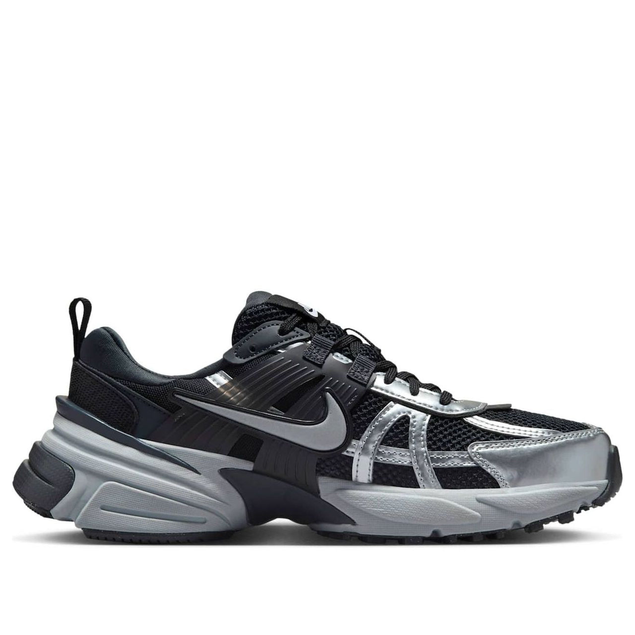 (WMNS) Nike V2K Run 'Black Metallic Silver' FD0736-005