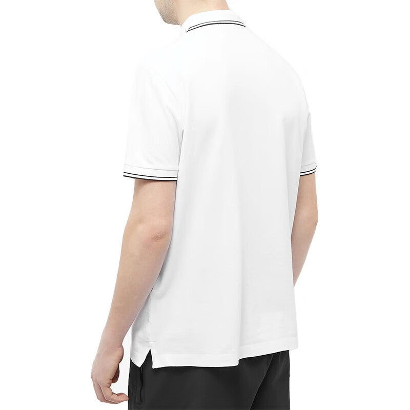 STONE ISLAND Patch Polo Shirt 'White' 10152SC18-A1001