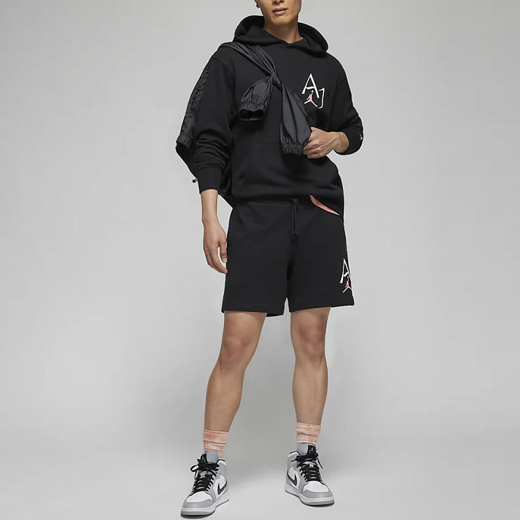 Air Jordan Logo Hoodie 'Black White' DM1411-010