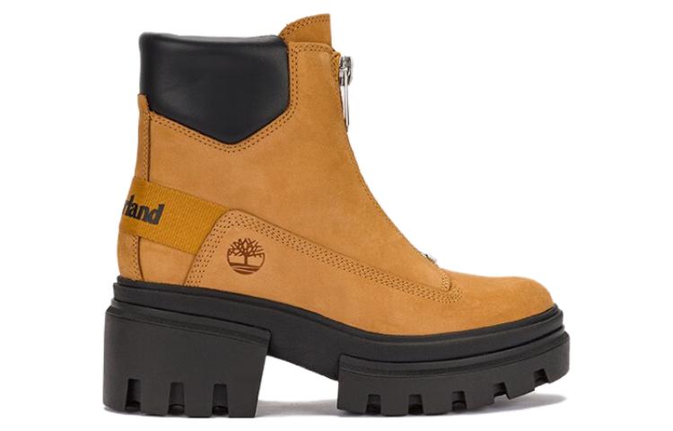 (WMNS) Timberland Everleigh Front-Zip Boot 'Wheat Nubuck' A5YHM