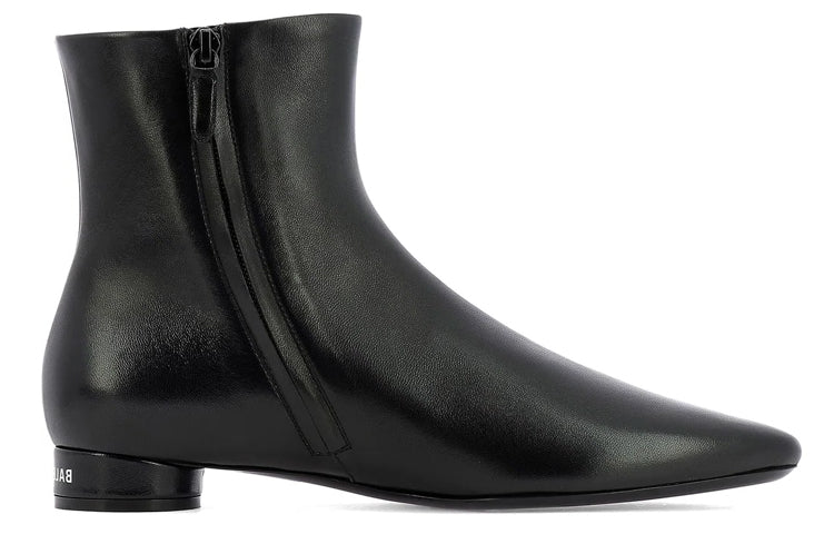 (WMNS) Balenciaga Ankle Boots 'Black Leather' 590993WA8F41006