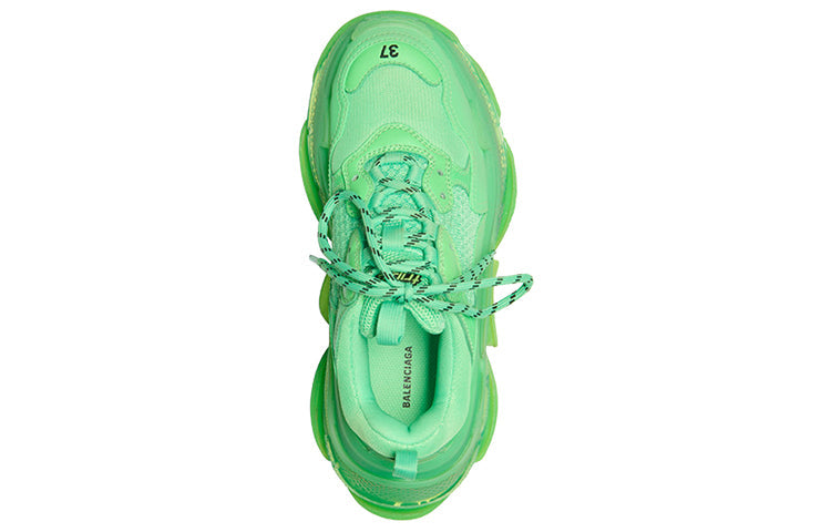 (WMNS) Balenciaga Triple S Clear Sole Trainer 'Neon Green' 544351W2CF13801