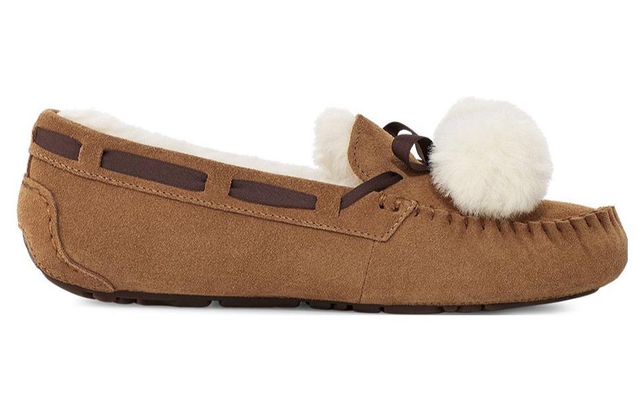 (WMNS) UGG Dakota Moccasins Slippers 'Chestnut' 1138651-CHE