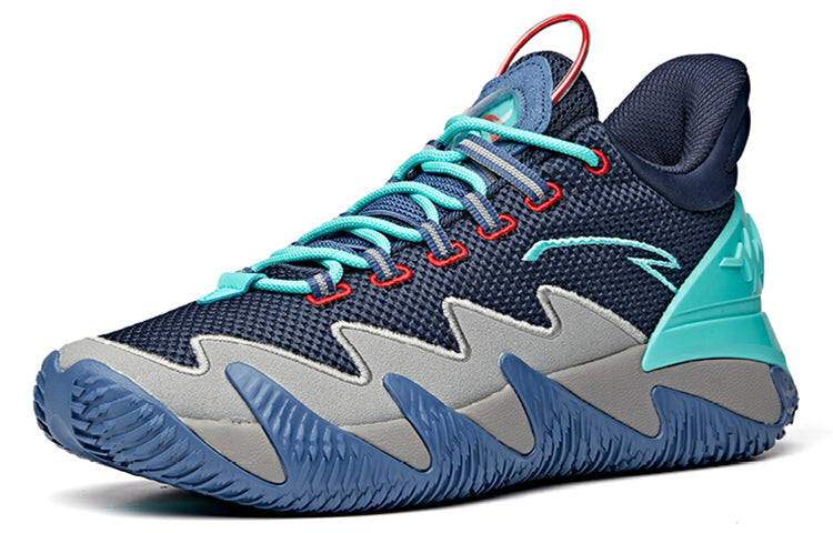 ANTA Basketball Shoes 'Blue Grey Red' 112041606-3
