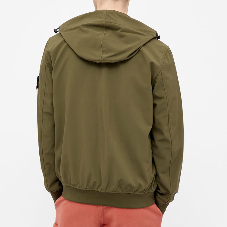 STONE ISLAND Soft Shell-R Hooded Jacket 'Olive Green' 741540727-V0058