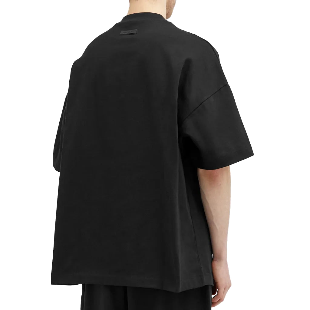 Fear of God Essentials SS24 Spring Printed Logo T-shirt 'Jet Black' 125SP242004F