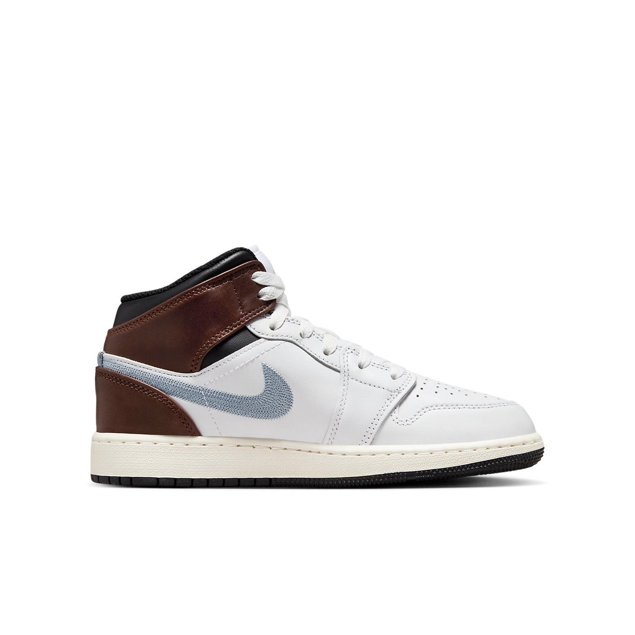 (GS) Air Jordan 1 Mid SE 'White Blue Grey' FQ8162-142