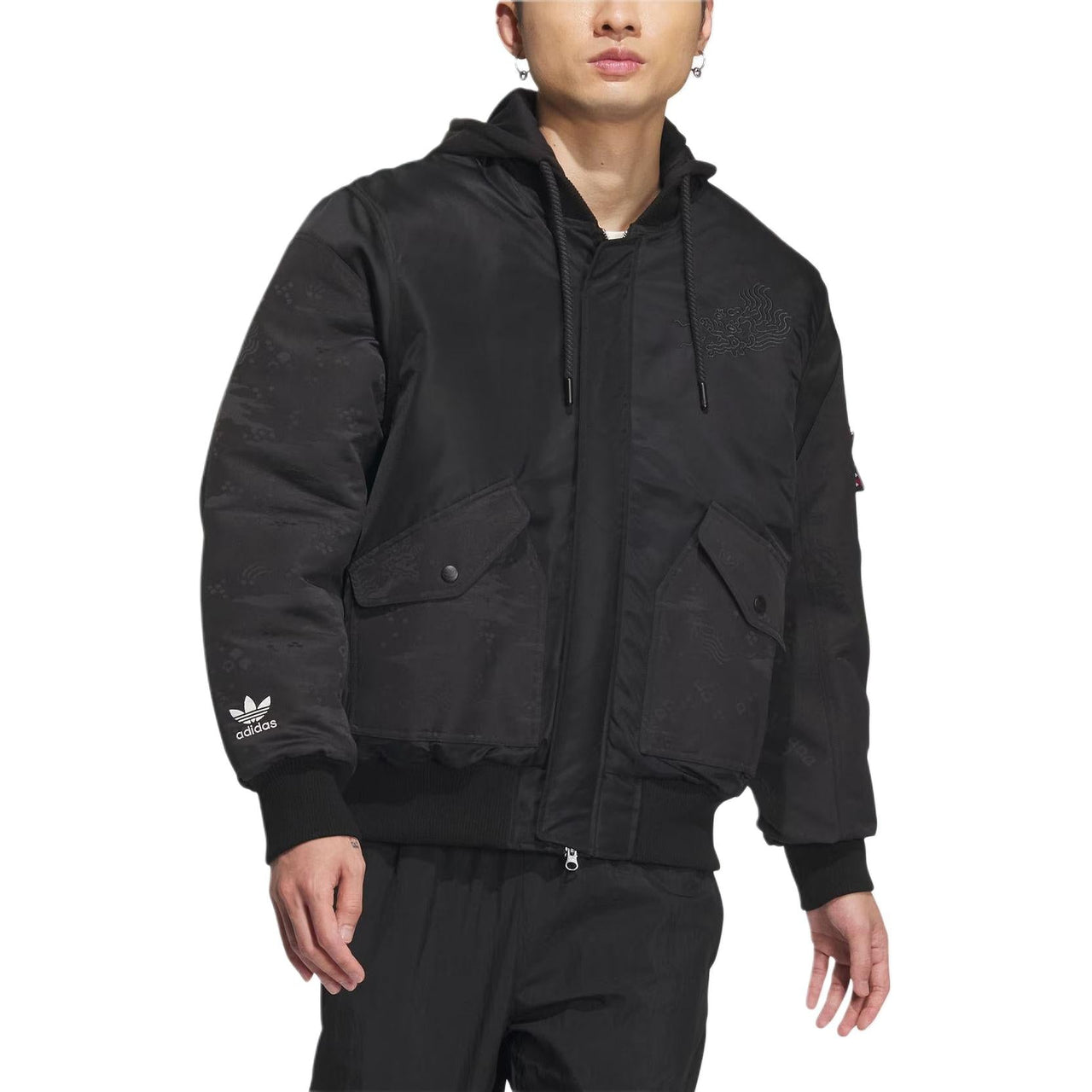 adidas Originals Padded MA Jacket Asia Sizing 'Black' IX4232