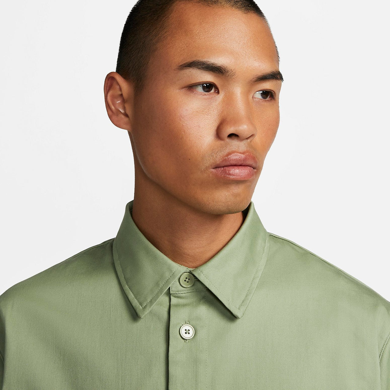 Nike Life Woven Military Button-Down Shirt 'Green' DX3341-386