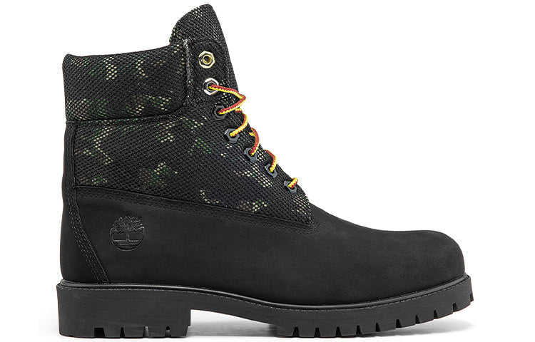 Timberland Heritage 6 Inch Boot 'Black Nubuck with Camo' A2KK9W