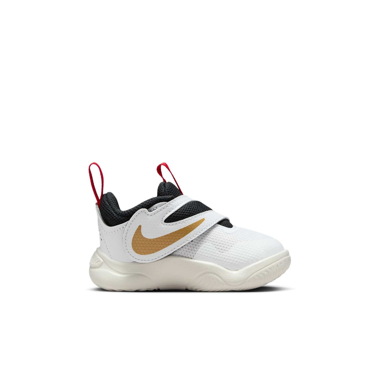 (TD) Nike Team Hustle D 11 'White Metallic Gold University Red Black' DV8995-104