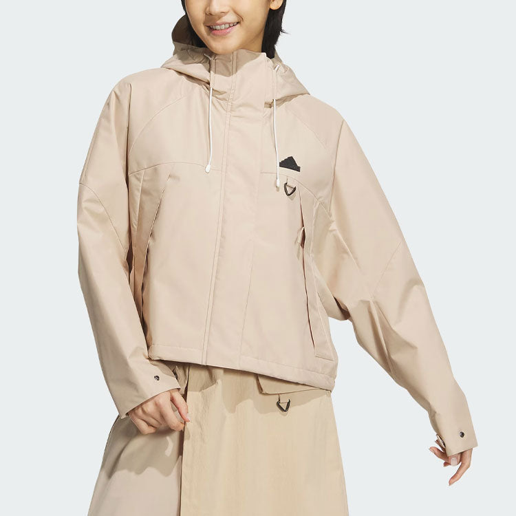 (WMNS) adidas City Escape Woven Jacket Asia Sizing 'Beige' JE8591