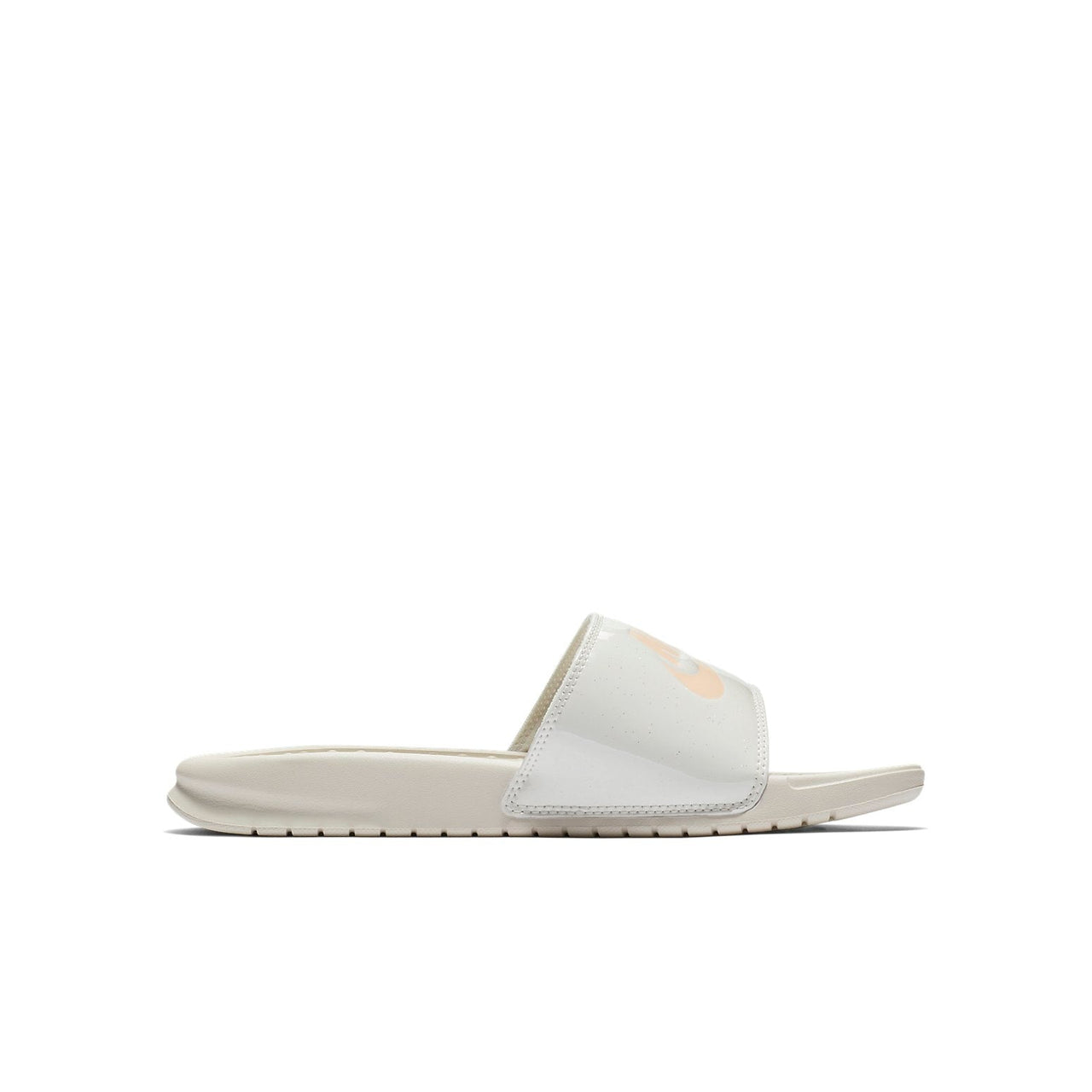 (WMNS) Nike Benassi JDI Print Fashion Pink White Slippers 'White Pink' 618919-021