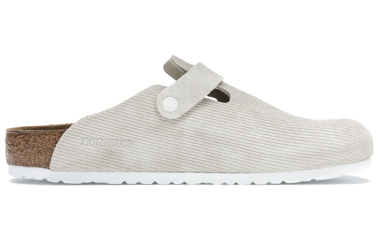 Birkenstock x Stssy Boston Suede Embossed 'Bone' 1019742