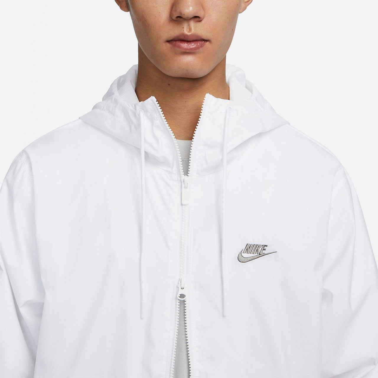 Nike Club Woven Hooded Jacket 'White' FB7805-100