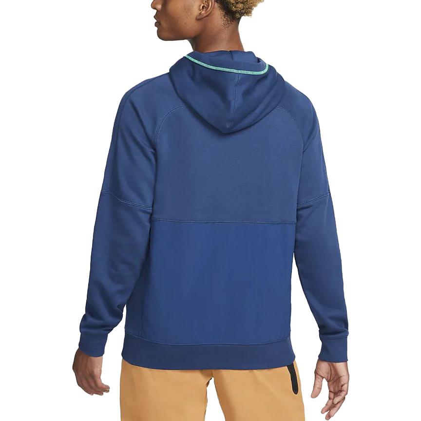 Nike Brazil Travel Fleece Soccer Hoodie 'Blue' DH4822-490