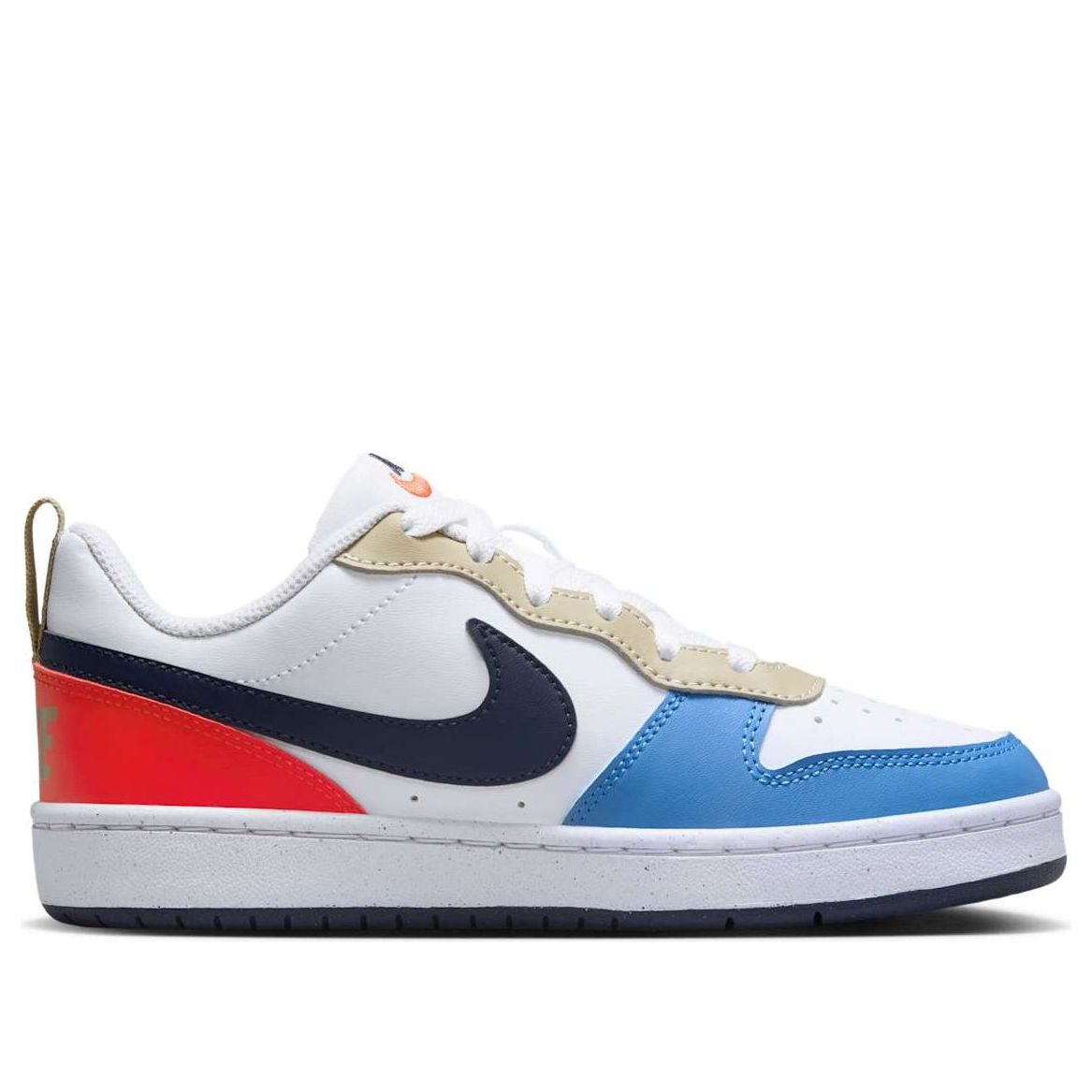 (GS) Nike Court Borough Low Recraft 'White Thunder Blue Crimson' DV5456-124