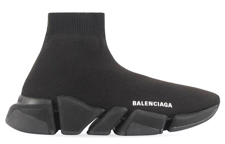 (WMNS) Balenciaga Speed 2.0 Sneaker 'Black Recycled Knit' 617196W2DB11013