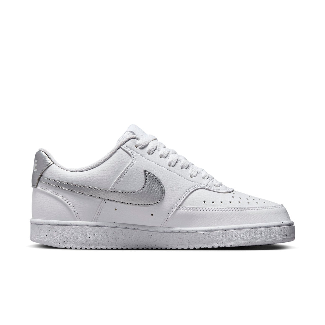 (WMNS) Nike Court Vision 1 Low Next Nature 'White Metallic Silver' DH3158-108