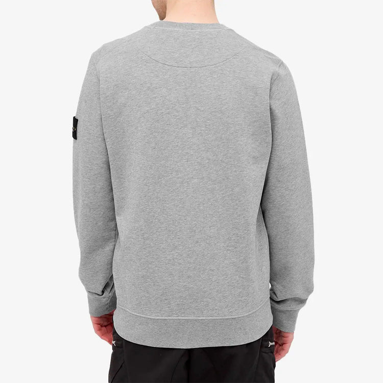 STONE ISLAND Garment Dyed Sweatshirt 'Melange Grey' 741563051-V0M64