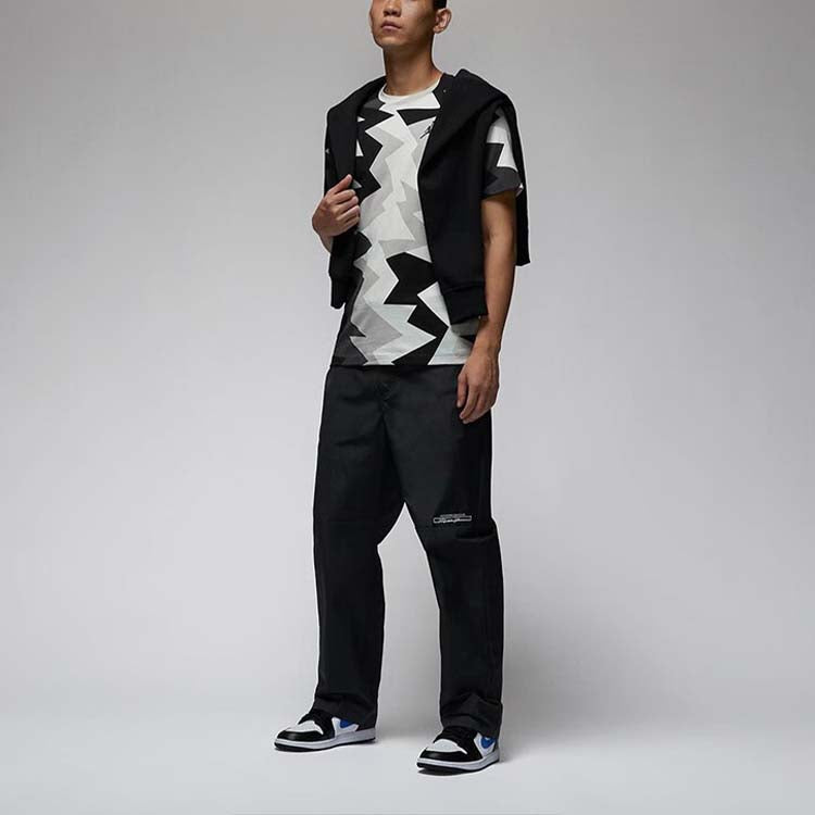 Air Jordan Jumpman All Over Print T-Shirt 'Black Grey' FB7356-010