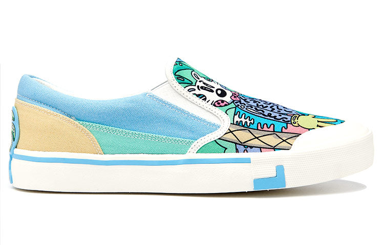 (WMNS) Li-Ning x Steven Harrington Boogie Shoes 'Blue Multi' AECR072-2