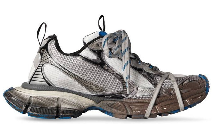 Balenciaga 3XL Sneakers 'Worn Out Grey White and Blue Mesh and Polyurethane' 734734W3XL71214