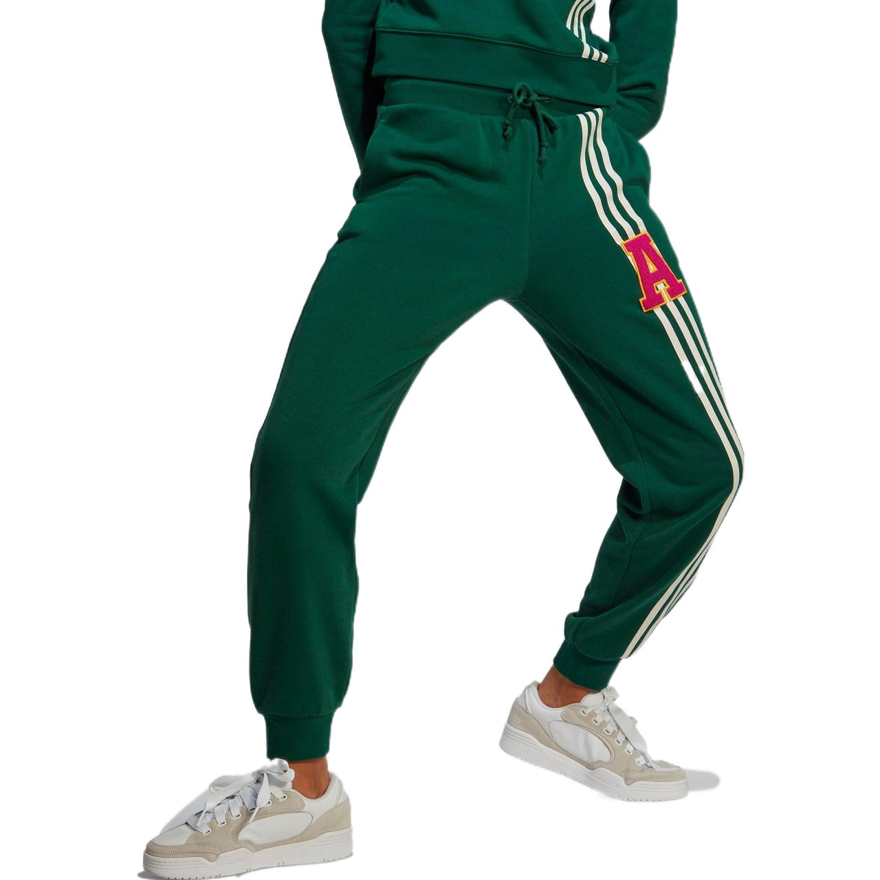 (WMNS) adidas Originals 3-Stripes Leg Sweat Pants 'Green White' IC5240