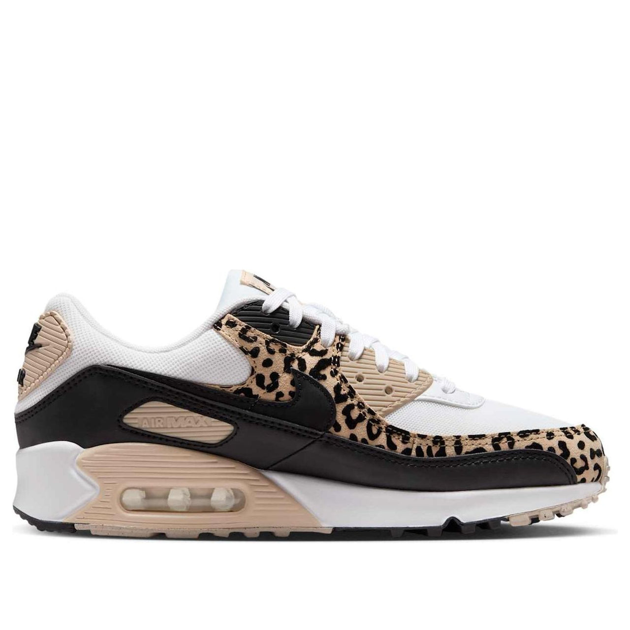 (WMNS) Nike Air Max 90 'Leopard Sanddrift Black' IF1619-100