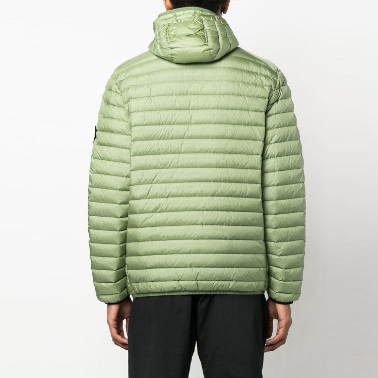 STONE ISLAND Logo Patch Zipped Down Jacket 'Green' 781540324-V0055
