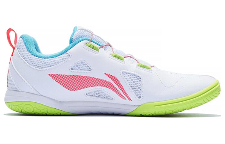 Li-Ning Mage Pro Table Tennis Shoes 'White Pink Green' APTT001-1