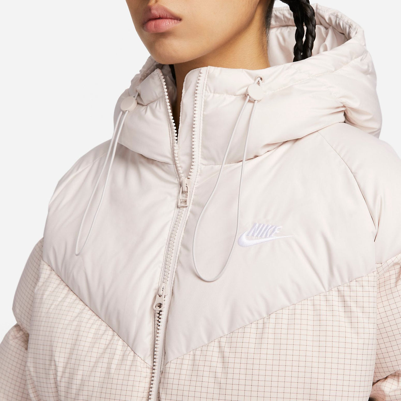 (WMNS) Nike THERMA-FIT Loose Casual Long Down Jacket 'Off White' FD8213-104