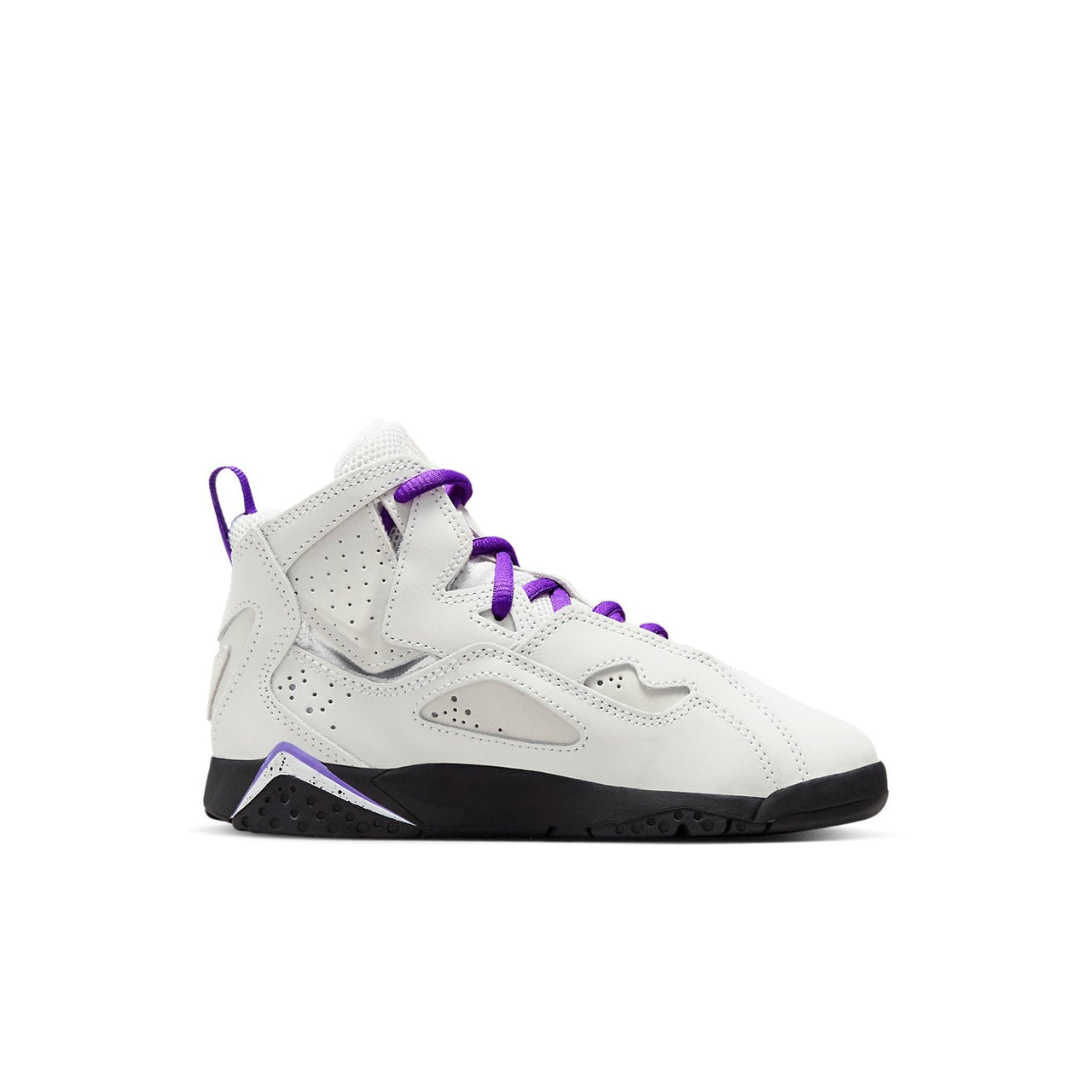 (PS) Air Jordan True Flight 'Light Base Grey White Black Purple Venom' 343796-052