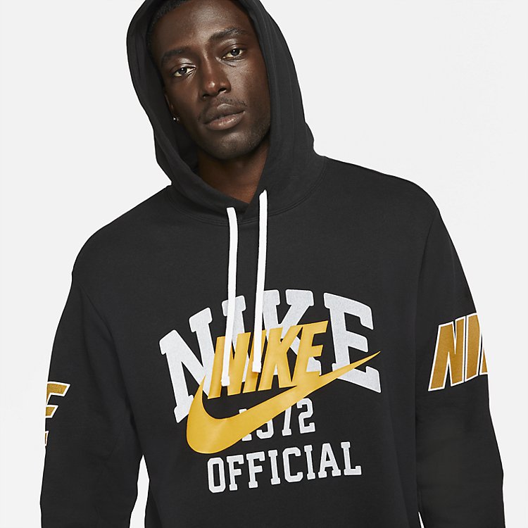 Nike Sportswear French Terry Pullover Hoodie 'Black' DD6168-010