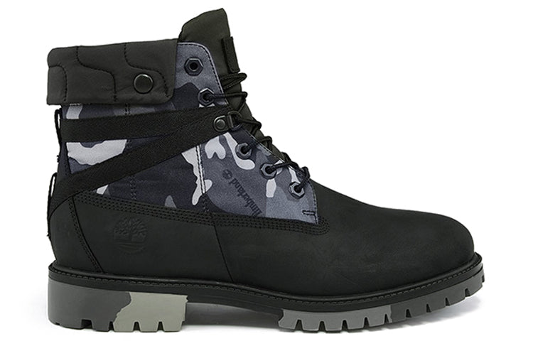 Timberland Heritage EK+ 6 Inch Waterproof Wide-Fit Boot 'Black Camouflage' A29P7W