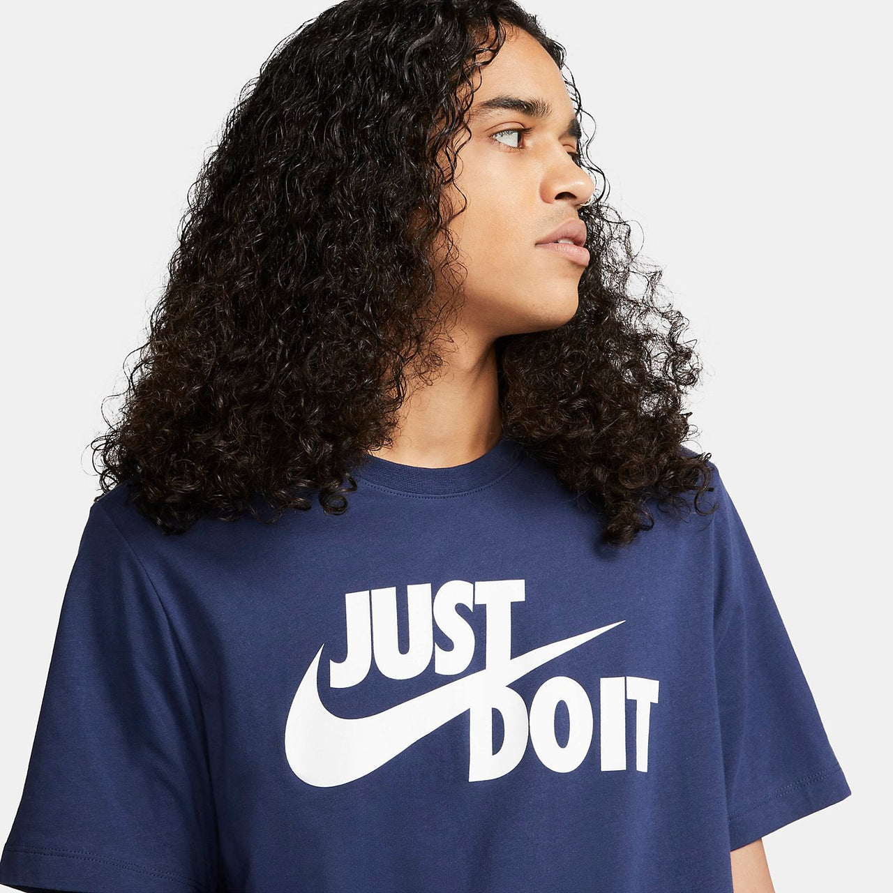 Nike JUST DO IT Logo T-Shirt 'Blue' AR5007-410