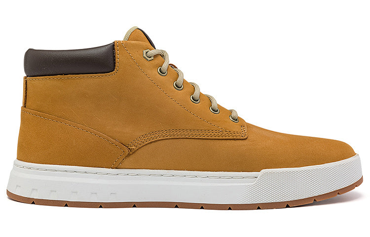 Timberland Maple Grove Wide Fit Leather Chukka Boots 'Wheat' A5PRVW