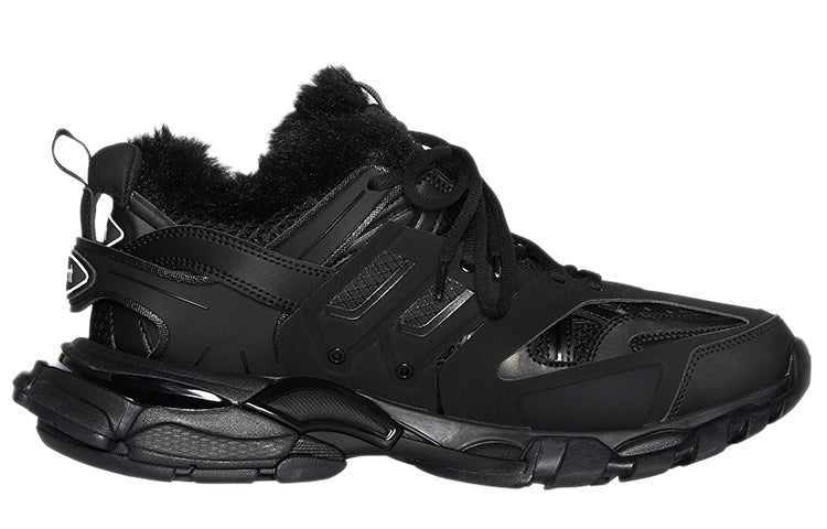 (WMNS) Balenciaga Track Sneakers 'Fake Fur Black' 668555W3CQ11000
